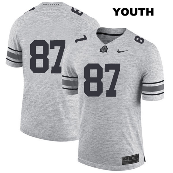 Ohio State Buckeyes Youth Ellijah Gardiner #87 Gray Authentic Nike No Name College NCAA Stitched Football Jersey GY19B52QT